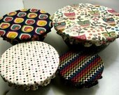 Reusable Bowl Covers, birds owls  Eco friendly, cotton bowl covers, Ready to Ship