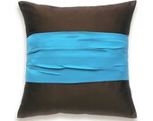Blue Brown Pillow Case 16 in MICHELLE DESIGN