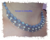 Elegant Necklace Pattern, Beading Tutorial in PDF