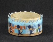 Asamidori Die Cut Japanese Washi Masking Tape /March 2 Forrest for scrapbooking, packaging, invitation, card, tag making