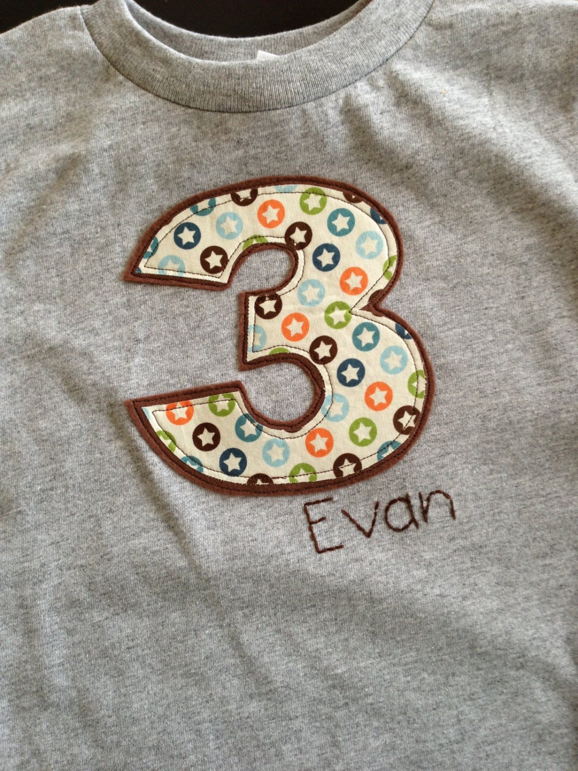 BOY birthday year shirt applique