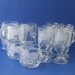 vintage nestle world globe etched set of 12 short coffee mugs and tall irish cups w creamer glassware drinking serving clear glass globe