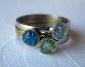 Stacking Ring, Gemstone Ring, Custom Rings, Mothers Day Gift, Steel Stacking Rings
