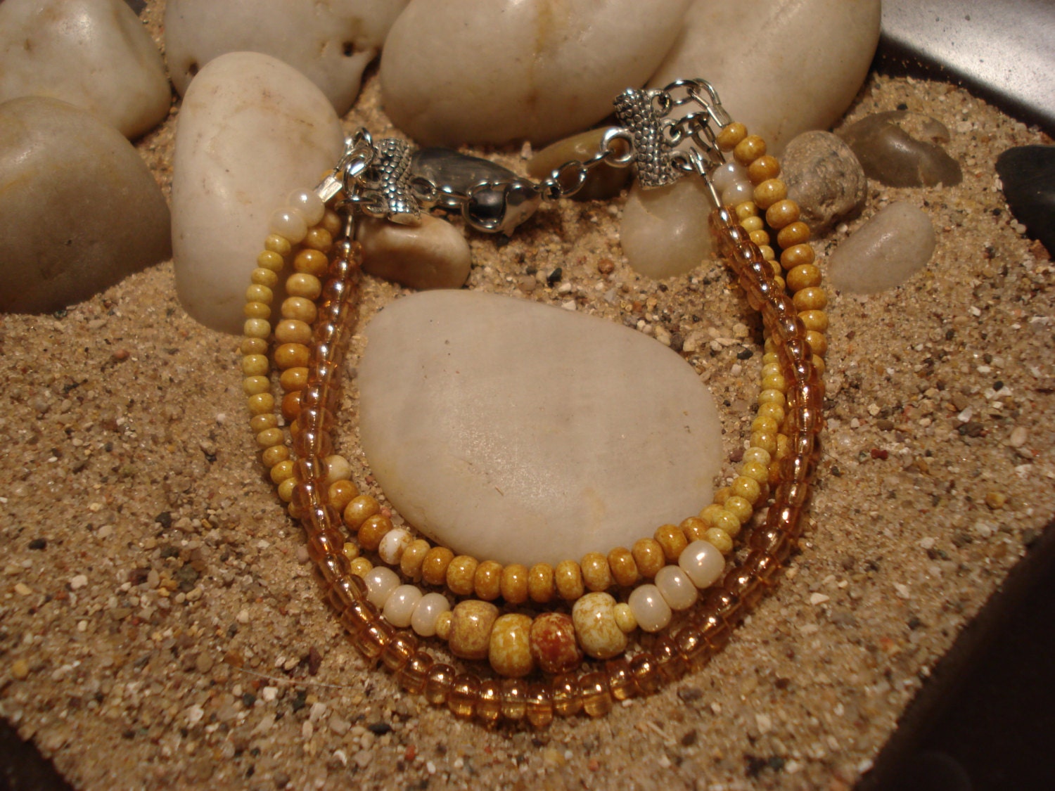 Three Strand Bracelet (harvest gold)