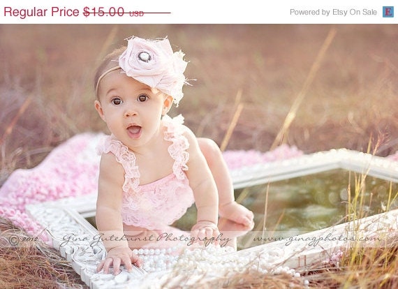 MEMORIAL DAY SALE Lace Baby Romper - Other Colors Available