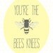 You're The Bees Knees Art Print - 8 x 10 or 5 x 7