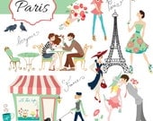 Instant Download - Paris: Digital Clipart Set
