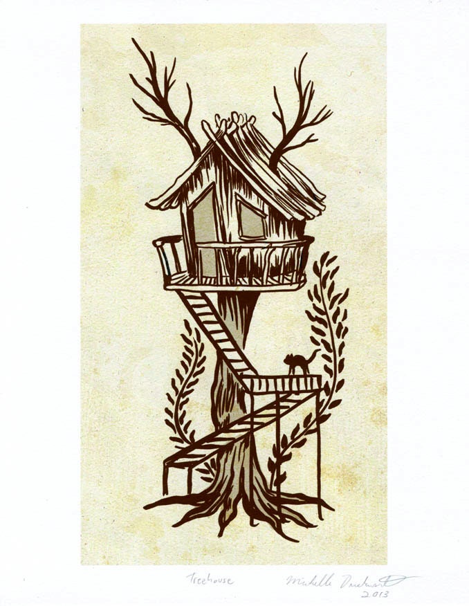 Art print Michelle Duckworth- Treehouse