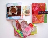 Pay It Forward Mixed Media HeART Notes PIF Note Cards Encouragement  Hope Love Friendship Gift No.16