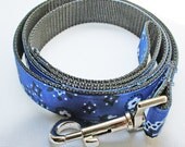 Blue Bandana Dog Leash