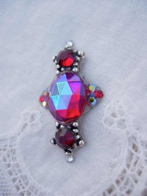 Crimson Star Bindi - swarovski crystal tribal bindi belly dance