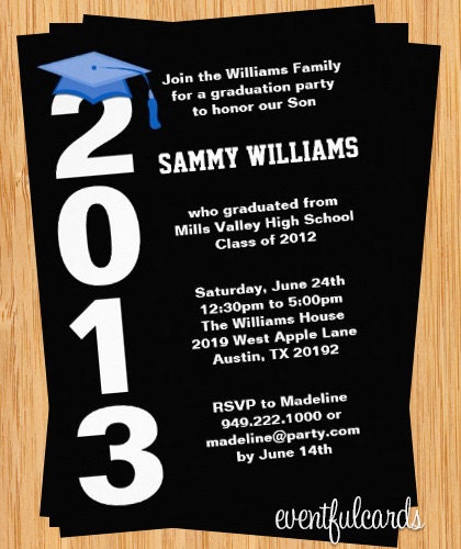 Class of 2013 Graduation Invitation Photo Card - Print at Home or E-card Il_170x135