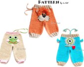 NEW PATTERN - Silly Creatures Pants, 3 Designs in 1 Pattern,  Crochet PDF Pattern