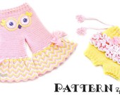 NEW PATTERN, Fiesta Owl Pants and  Ruffled Bloomers Crochet Pattern in PDF