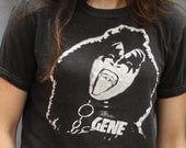vintage KISS 70s gene simmons T SHIRT medium