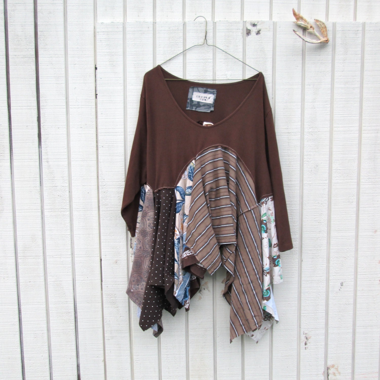 Made to order in Your Size - Upcycled Clothing - Shirt - Dress - Lagenlook by CreoleSha