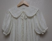 Vintage Ivory Lace Babydoll Nightgown