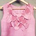 Ready to Ship -Tea Rose dusty pink Silk Petal Dress. Pink Pixie Dress. Pink Silk dress by RawHemline