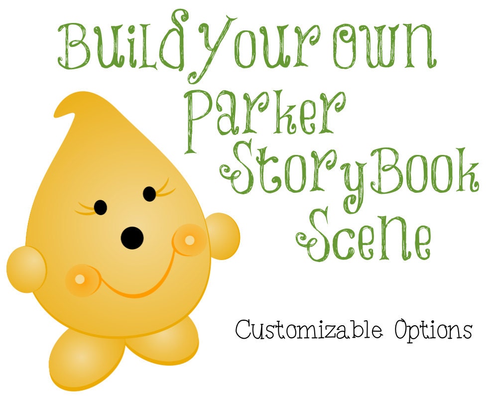 Design Your Own Parker StoryBook Scene - OOAK Collectible Figurine - Made to Order MTO