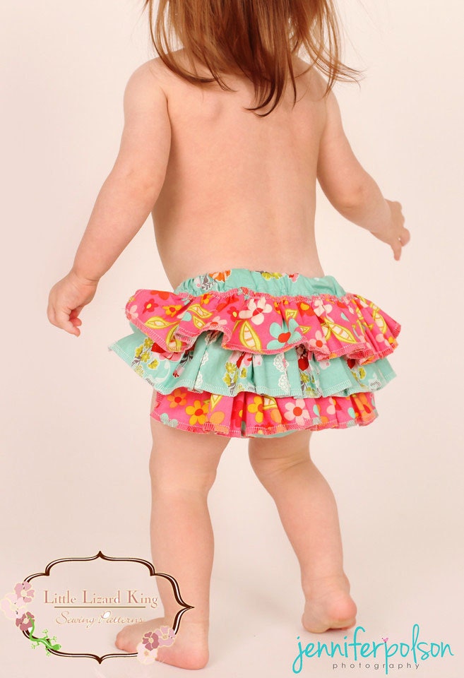 Ruffled Diaper Cover SEWING PATTERN, PDF, Baby Girls 0-3m to 3T