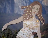 Mermaid Paper Doll 78 - Golden Sparkles