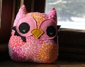 owl toy, owl decor pillow, stuffed owl plush