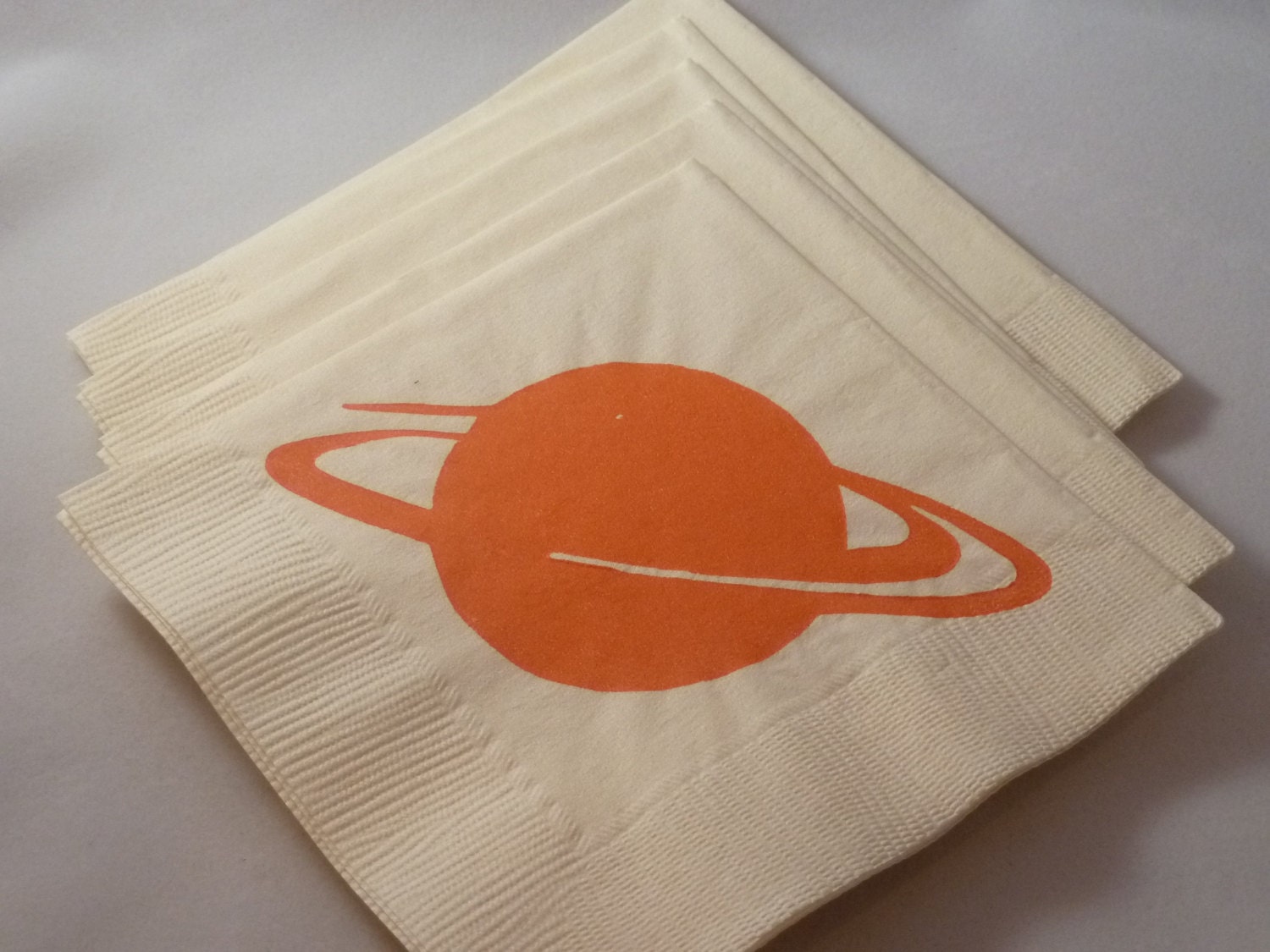 Custom Order for Katrina H. - Saturn Paper Napkins