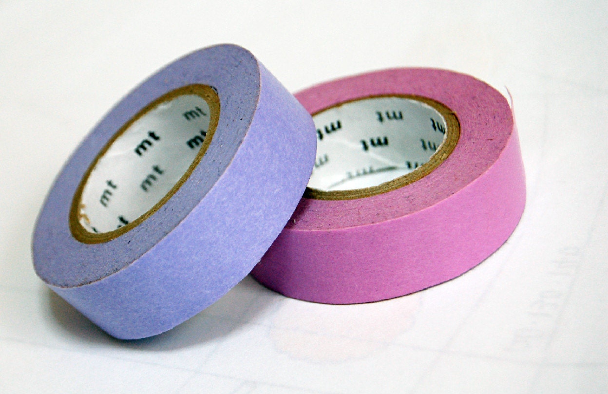 Mt Japanese washi masking tape, 2 rolls set  15mm x 15M