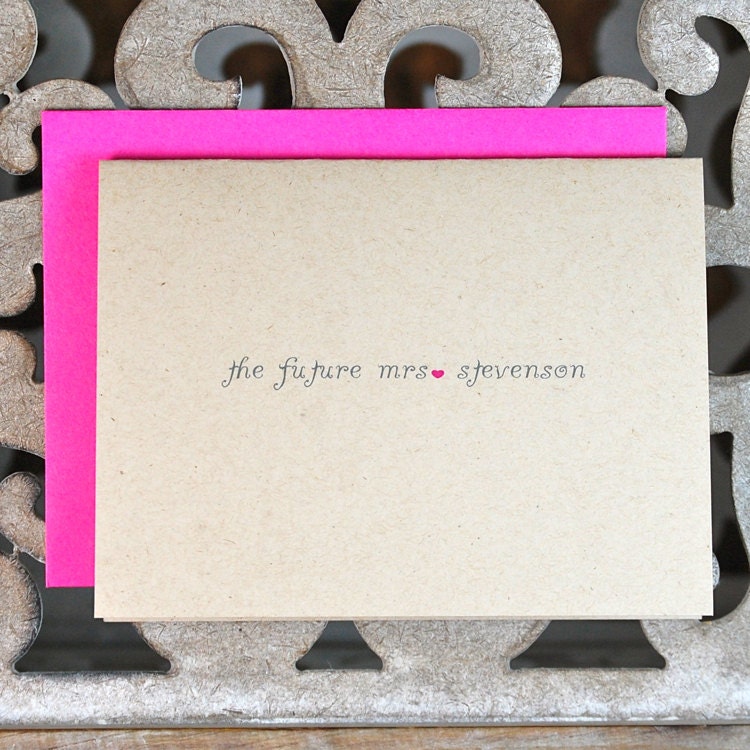 Bridal Shower Thank You Cards / Bridal Shower Thank You Notes / Thank You Cards Bridal Shower - The Future Mrs.