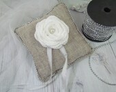 Decorative Ring Bearer Pillow, Wedding Ring Bearer Pillow, Bespoke Handmade Pillow