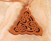 Wooden Celtic Knot Pendant