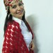 Red shawl -dark red shawl Crochet shawl ..wedding bridal shawl,