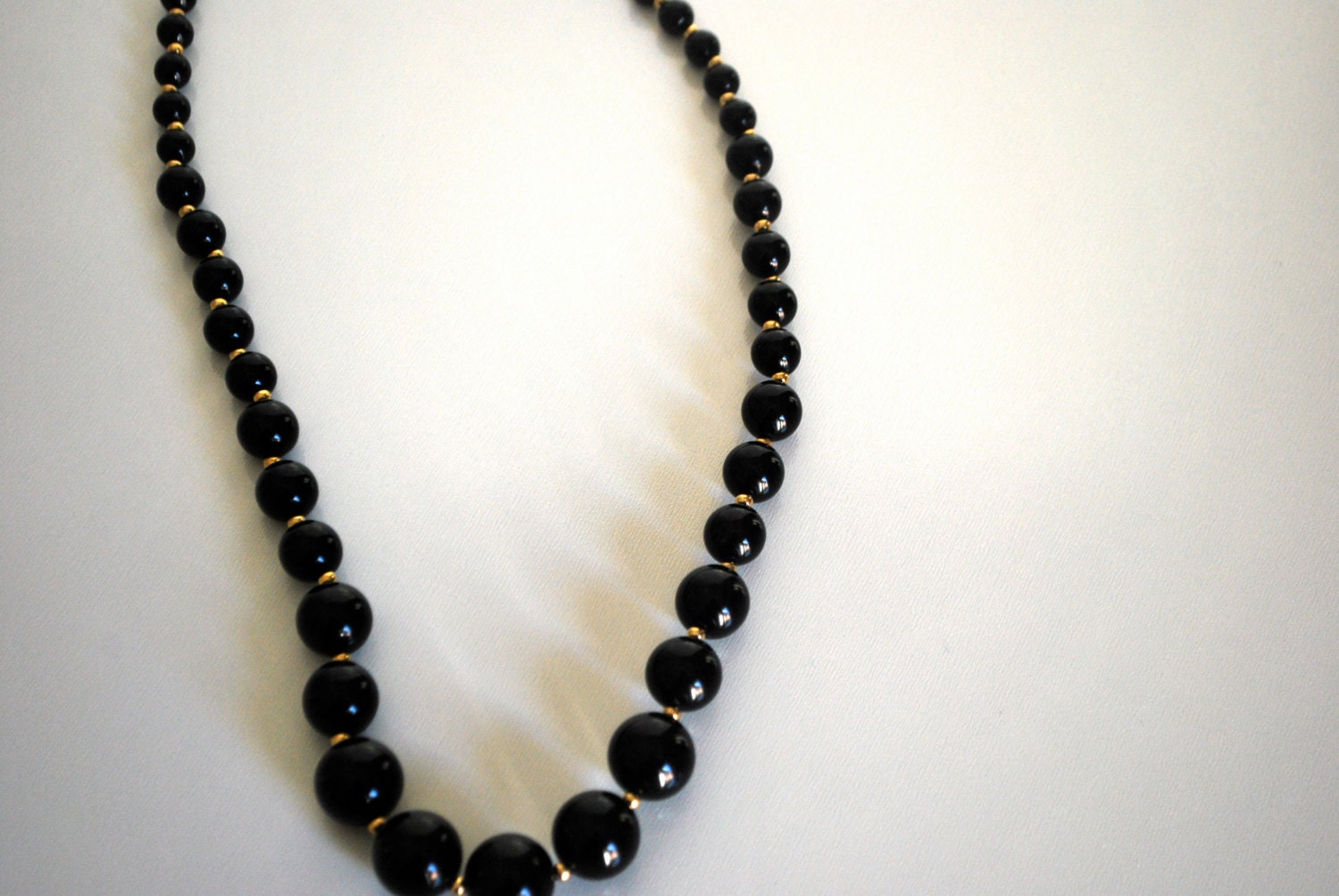 Classic Vintage Black Beads