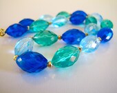 Multicolored Crystal Beaded Necklace