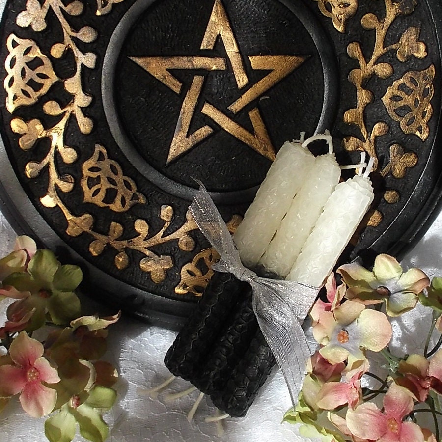 Double Action Cleasning Spell candles, Mini Bees wax  Spell Candles, Mini Spell Candles, Chime candles, Beeswax