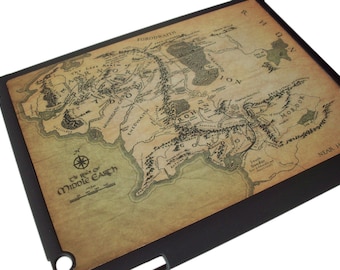 iPad 2 case - Middle Earth Tolkien Map