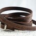 i carry your heart (in my heart) - e.e. cummings - Ultra Long leather Custom Quote Leather Wrap Bracelet