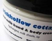 Crickhollow Cottage Goat Milk Hand and Body Cream - Hydrangea, Milk Thistle, Ivy... Limited Edition