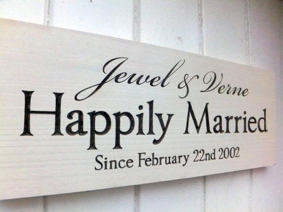 Custom Name Commemorative Anniversary Sign