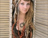 Mystic, Power Pendant, Filligree, Steampunk, Burningman Dream Necklace