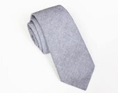Florent - Gray Cotton Men's Tie
