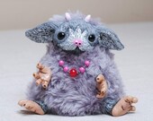 Nuku - art doll ooak - animal - plush