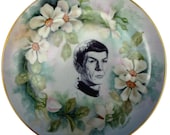 Spock Portrait Plate -  Altered hand painted Plate