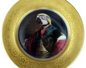 Earl of Psittacoidea Portrait - Altered Vintage Plate 11"