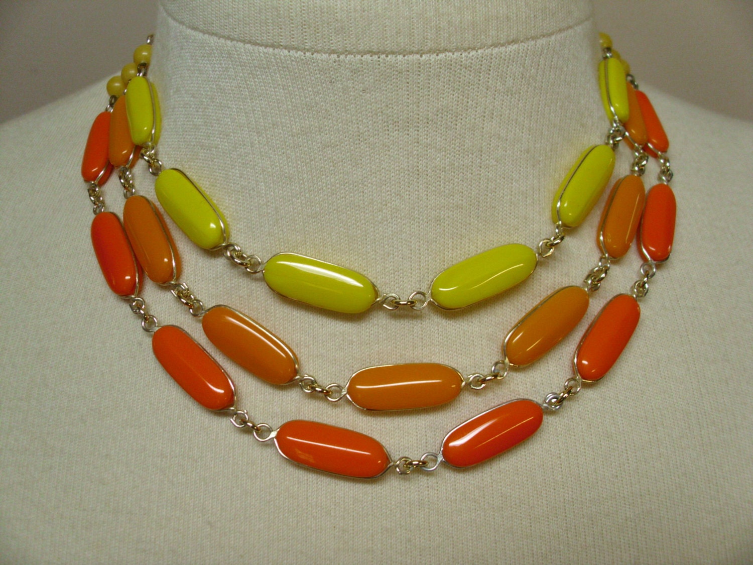 Vintage Triple Strand Necklace