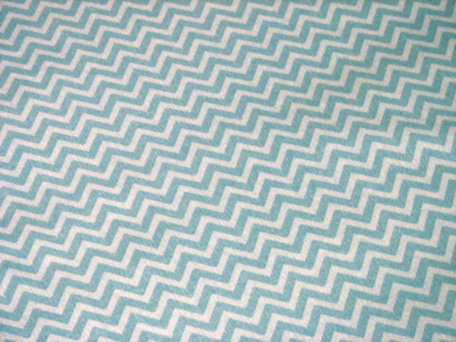 Blue Chevron Fitted Crib Sheet