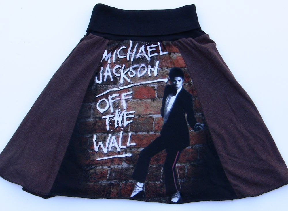 Repurposed Michael Jackson Skirt Girls Size 12/14