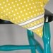 Lemon Yellow Cushion cover with braid detail