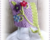 Crochet PIXIE BONNET Hat PDF Pattern Sizes Newborn to Adult Boutique Design - No. 57 by AngelsChest