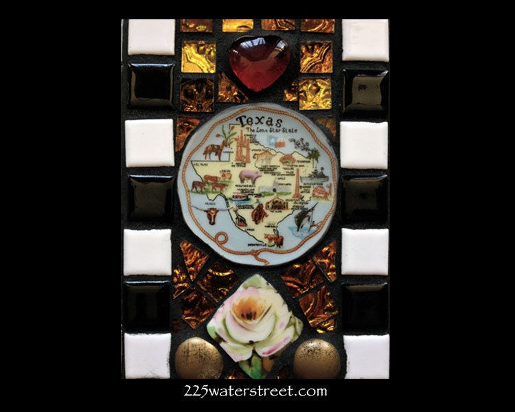 Yellow Rose of Texas Mosaic Tile Incense Holder & Incense Nag Champa